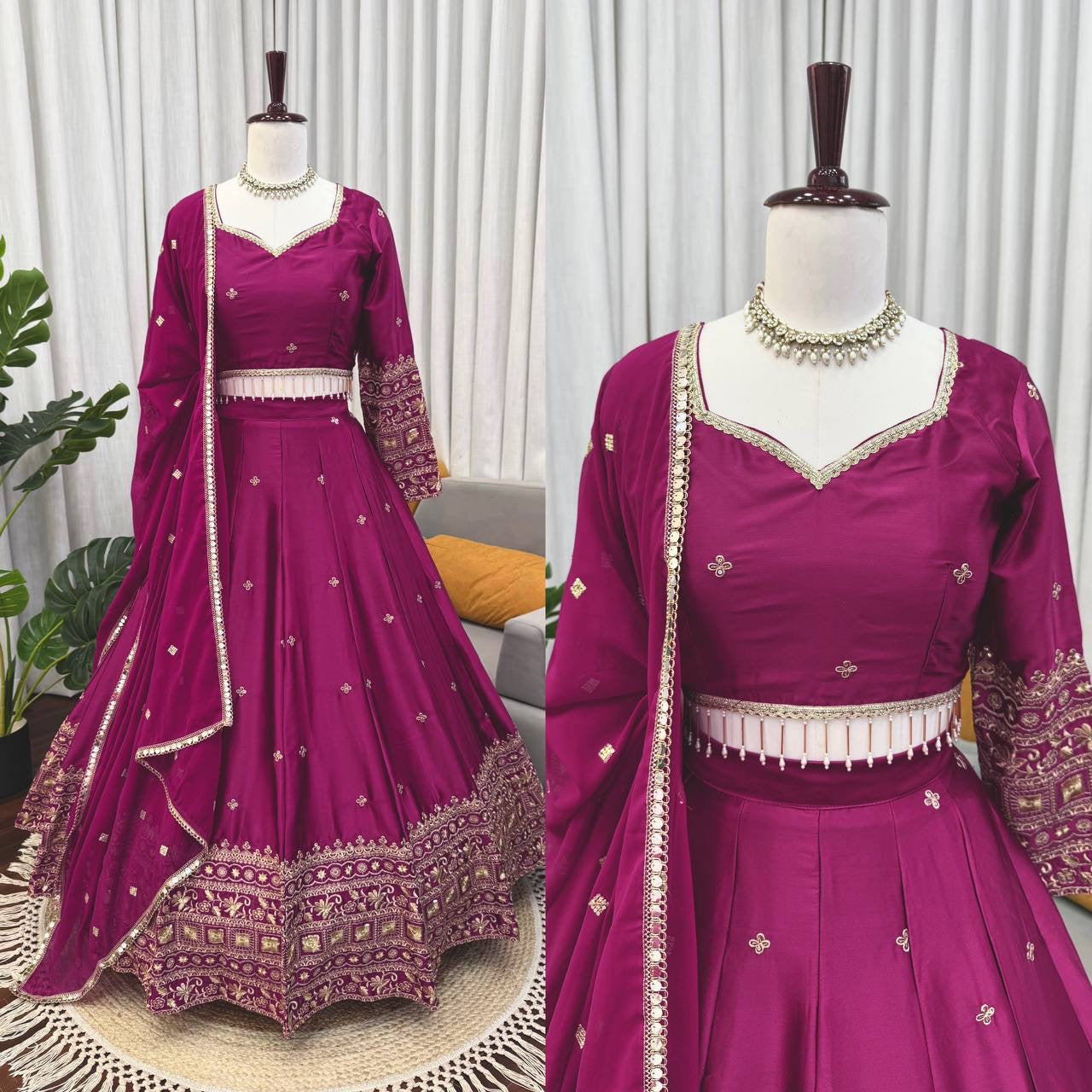 Japan Satin Lehenga Set
