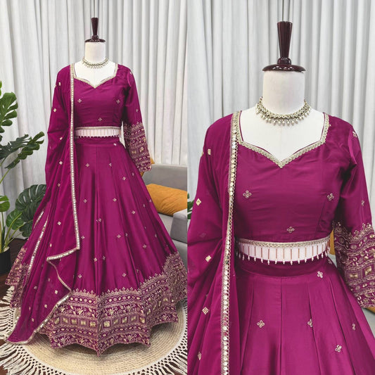 Japan Satin Lehenga Set