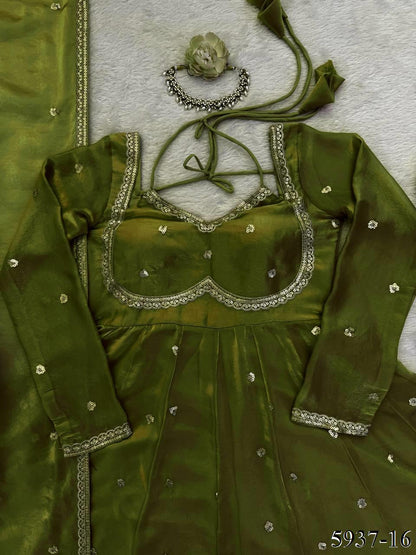 Fendy Silk Anarkali Set