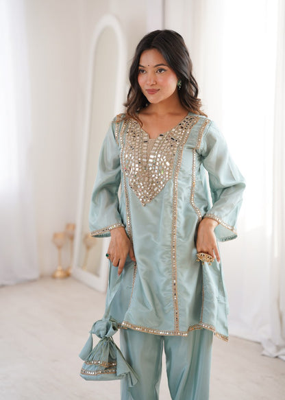 READYMADE KURTI-PANT WITH BATWA Coord set