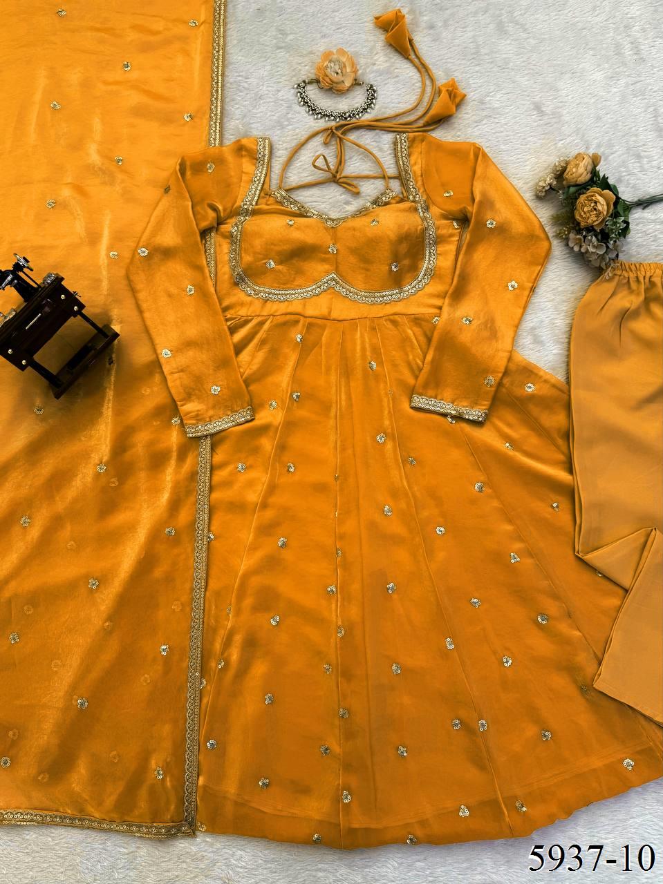 Fendy Silk Anarkali Set