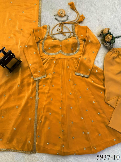 Fendy Silk Anarkali Set