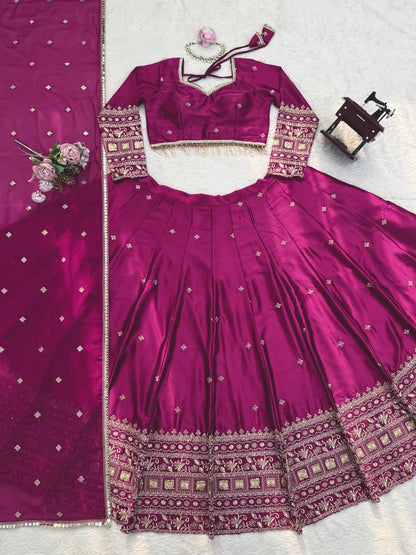 Japan Satin Lehenga Set