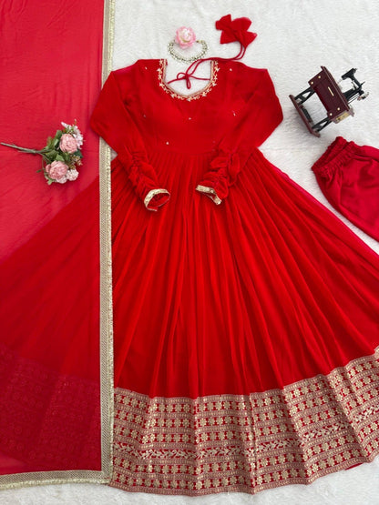 Royal Georgette Anarkali Set