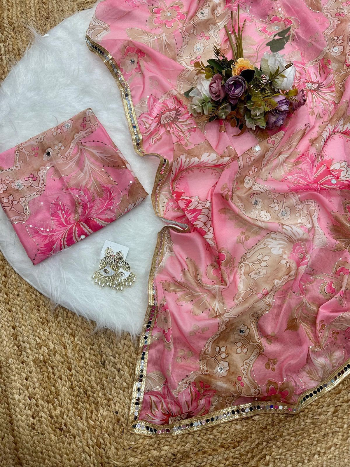 Tebby Silk Digital Print Saree
