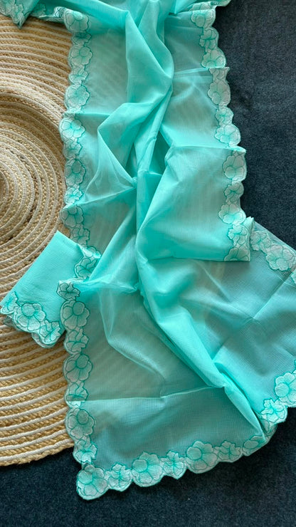 Classy & Elegant Look Soft Kota Doriya fabric South Style