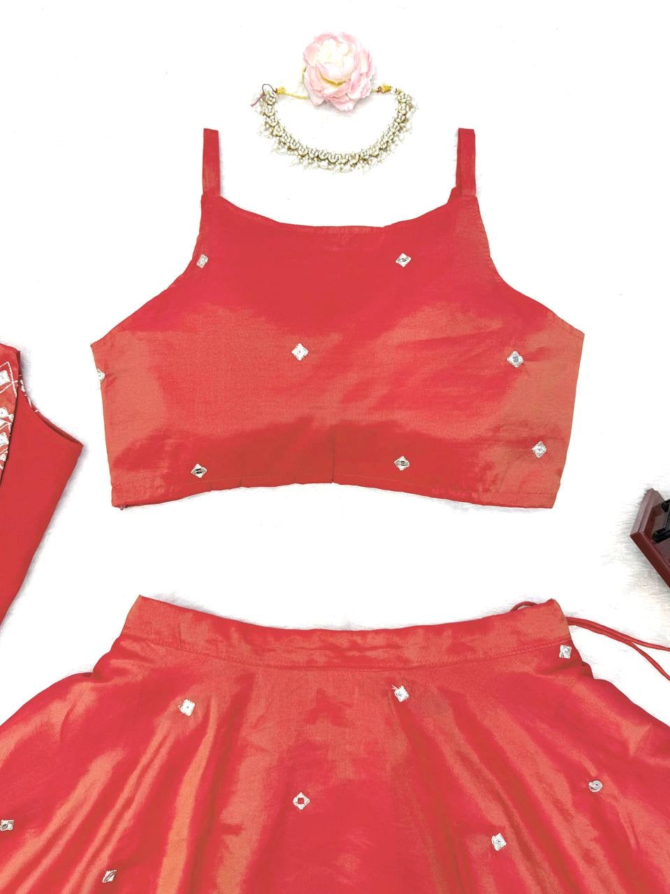 Simmer Silk Lehenga Choli With Koti