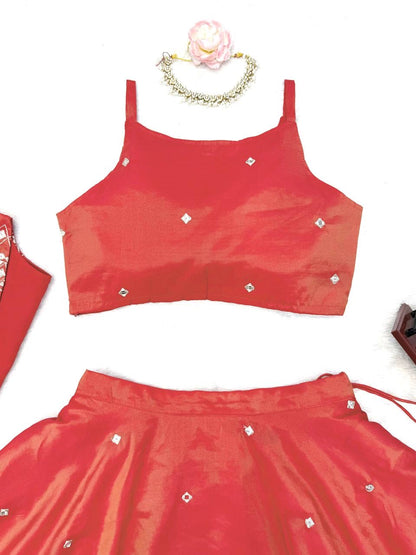 Simmer Silk Lehenga Choli With Koti