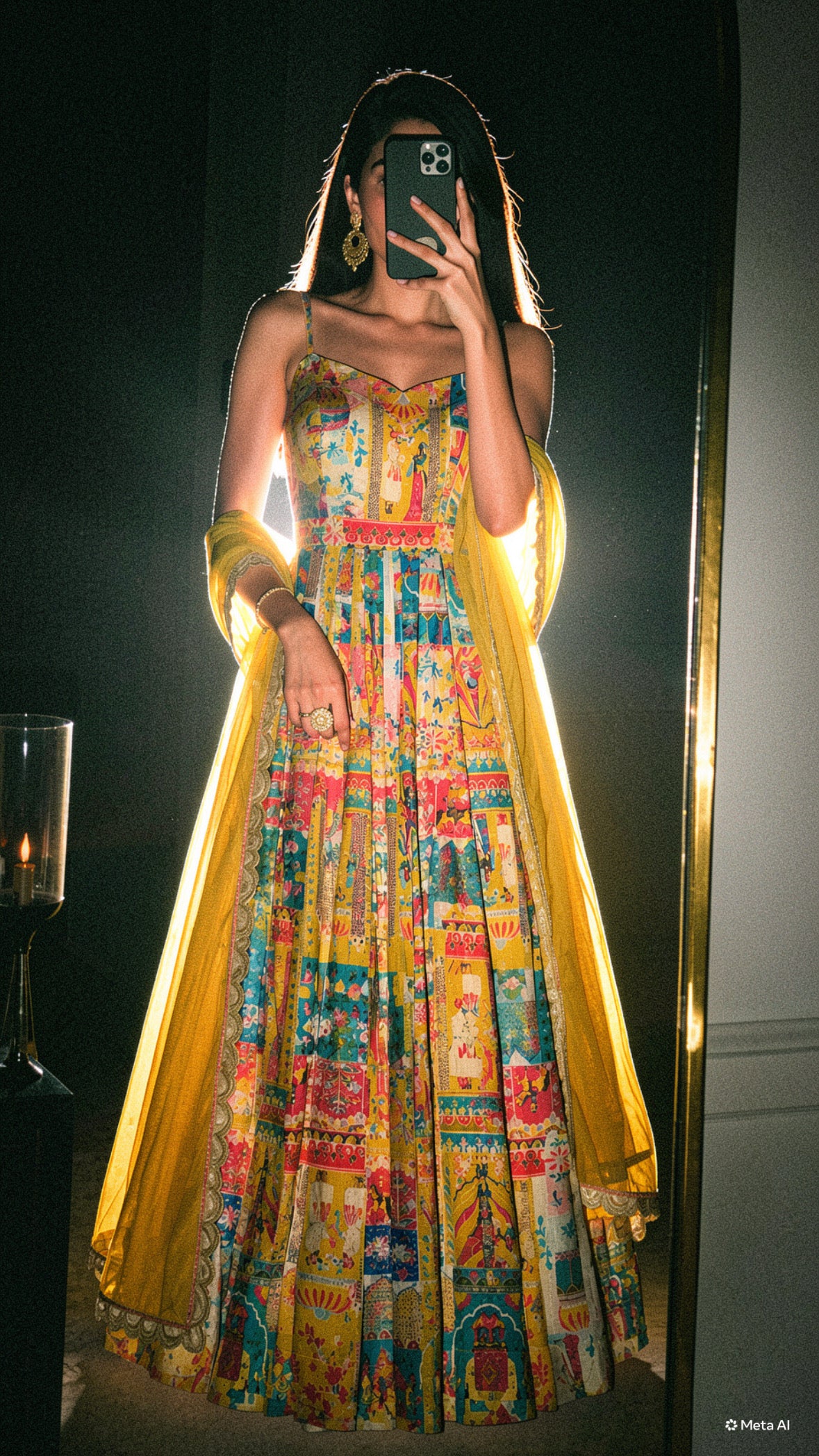 Jimmy Organza Silk Anarkali & Dupatta Set