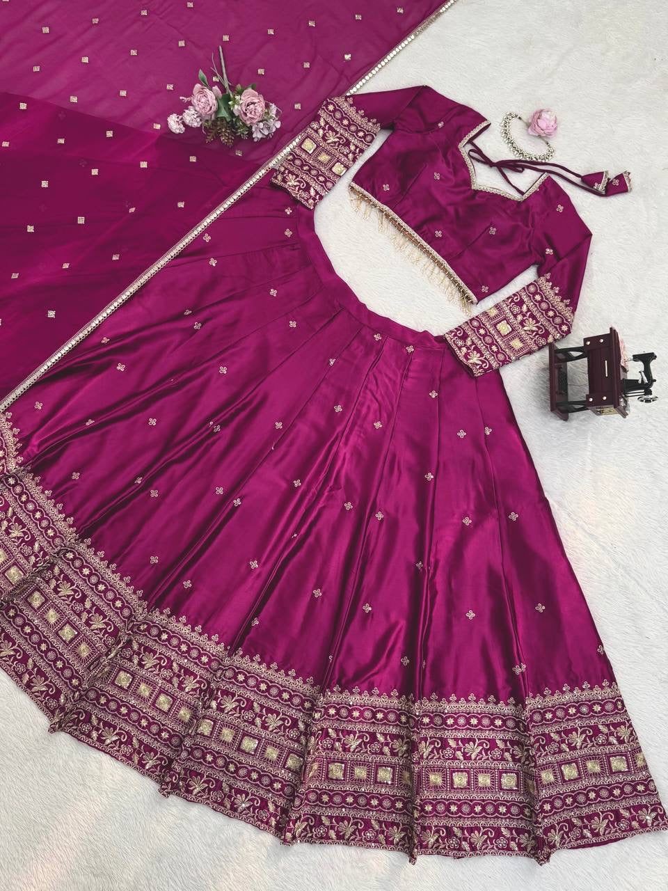 Japan Satin Lehenga Set