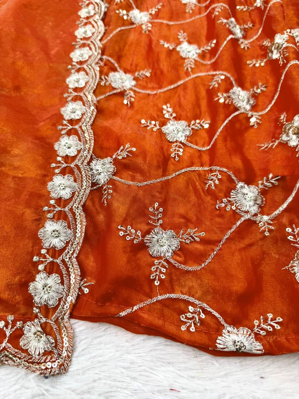 Heavy Fendy Silk Anarkali Set