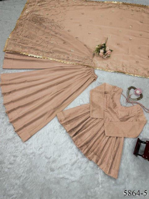 Premium Tabby Organza Palazzo Set With Dupatta