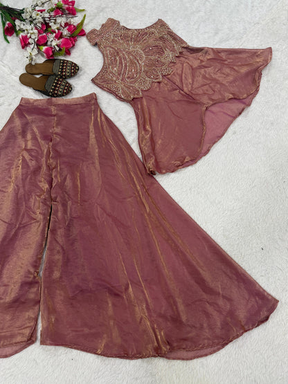 Indo western real moti work set