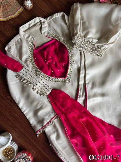 Roman Glass Silk Bustier Set