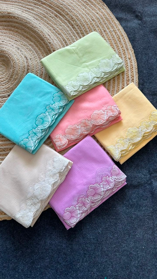 Classy & Elegant Look Soft Kota Doriya fabric South Style