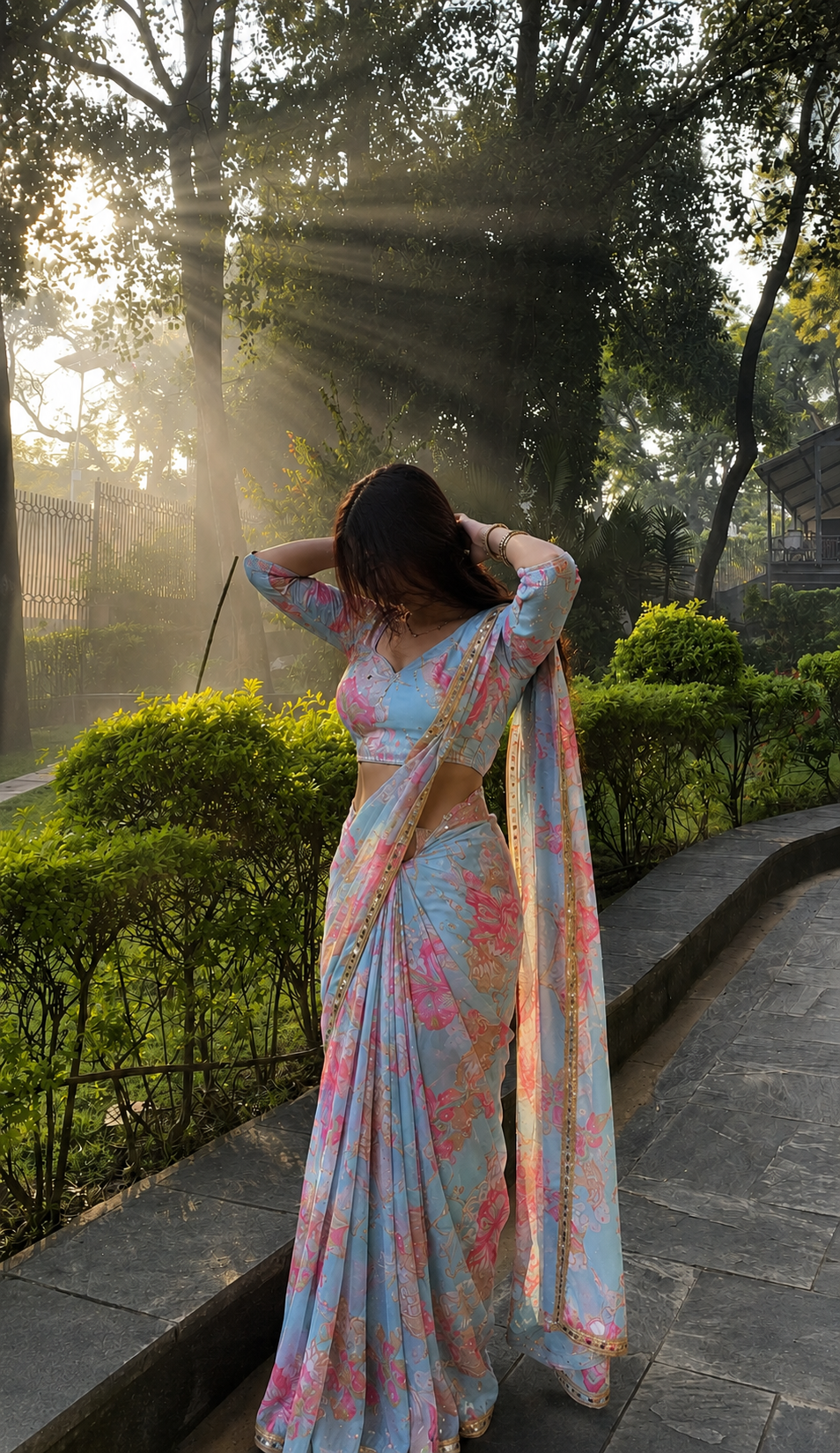 Tebby Silk Digital Print Saree