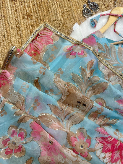 Tebby Silk Digital Print Saree