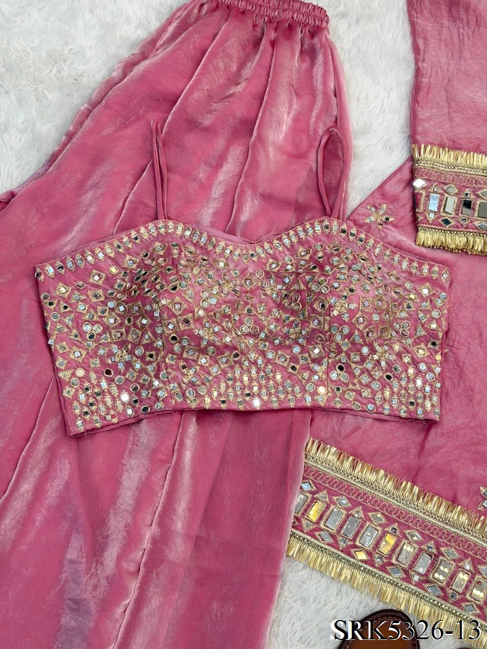 Viral Real Mirror Bustier Set