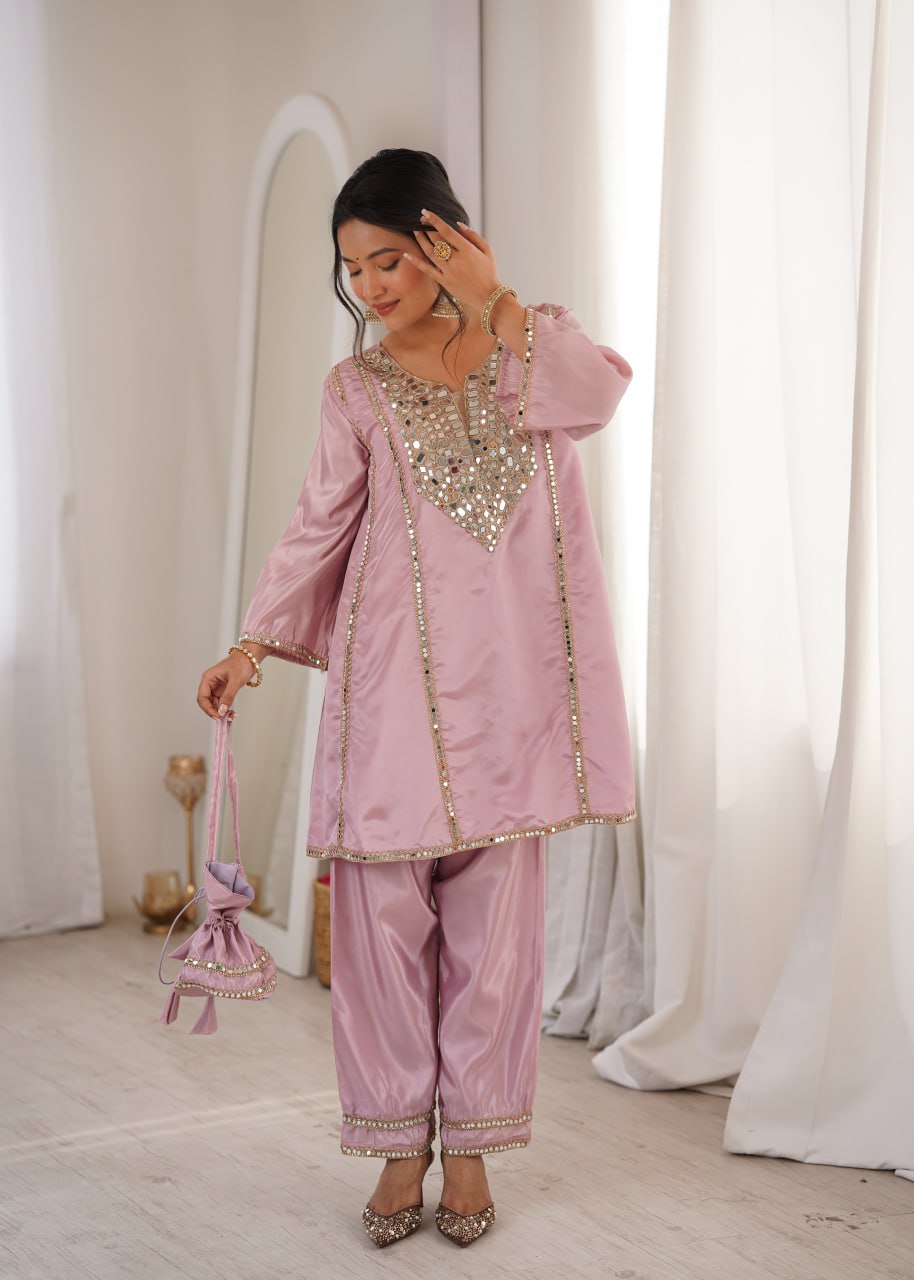 READYMADE KURTI-PANT WITH BATWA Coord set