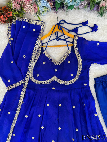 Viral Fendi Silk Anarkali Set