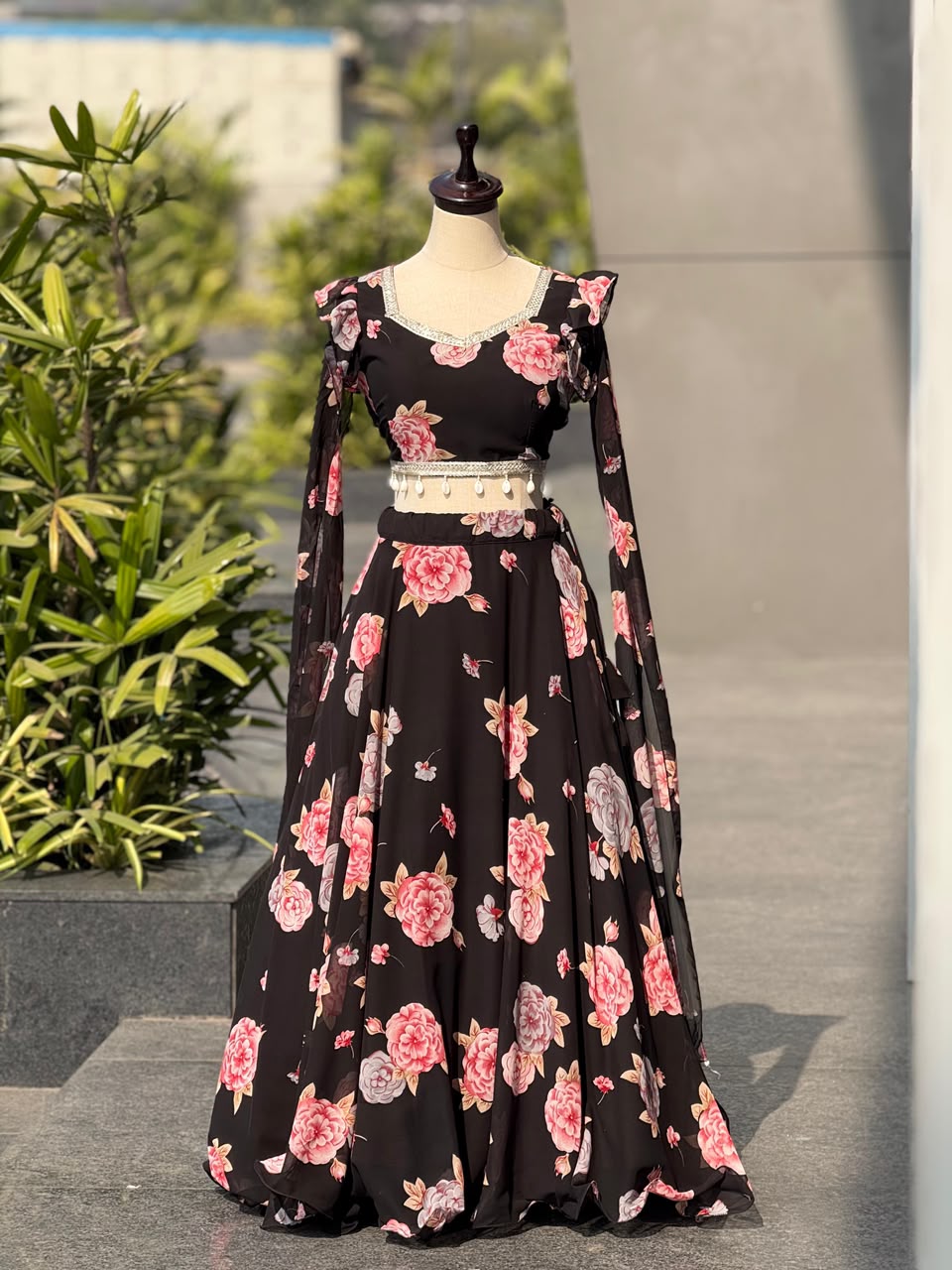 kalamkari lehenga Design