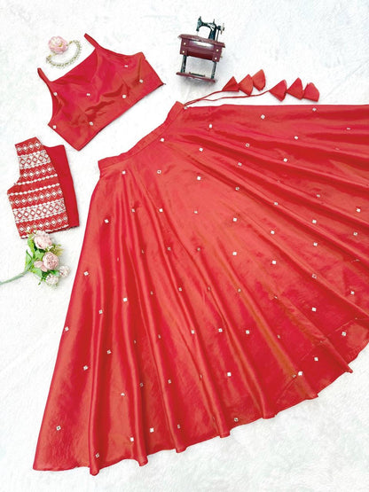 Simmer Silk Lehenga Choli With Koti