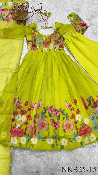 Floral Anarkali Set