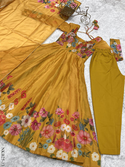 Floral Anarkali Set
