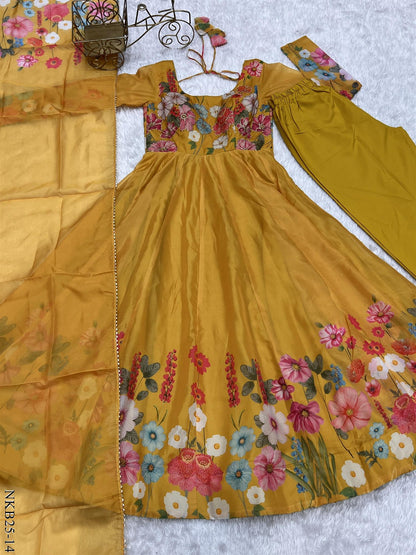 Floral Anarkali Set