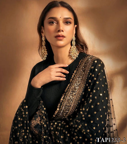 Viral Black Gown Set