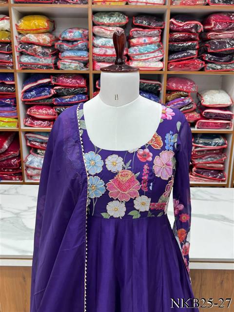 Floral Anarkali Set