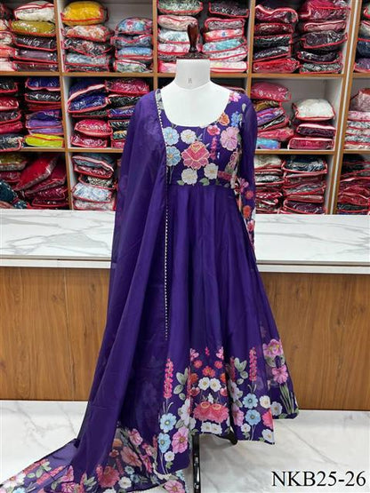Floral Anarkali Set