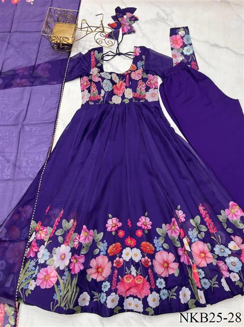Floral Anarkali Set