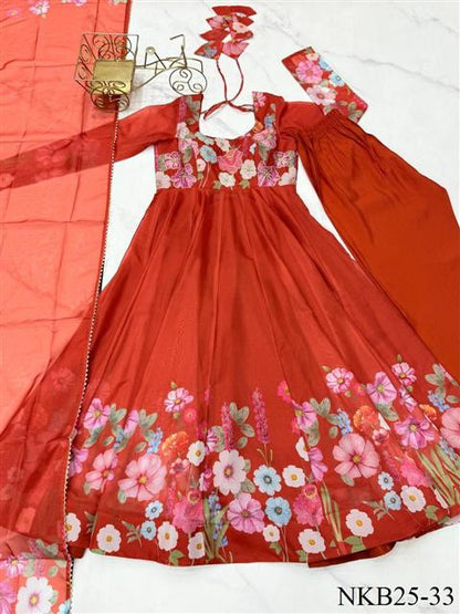 Floral Anarkali Set
