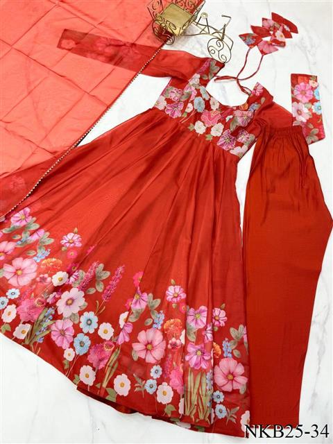 Floral Anarkali Set