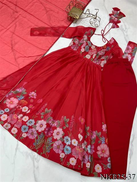 Floral Anarkali Set