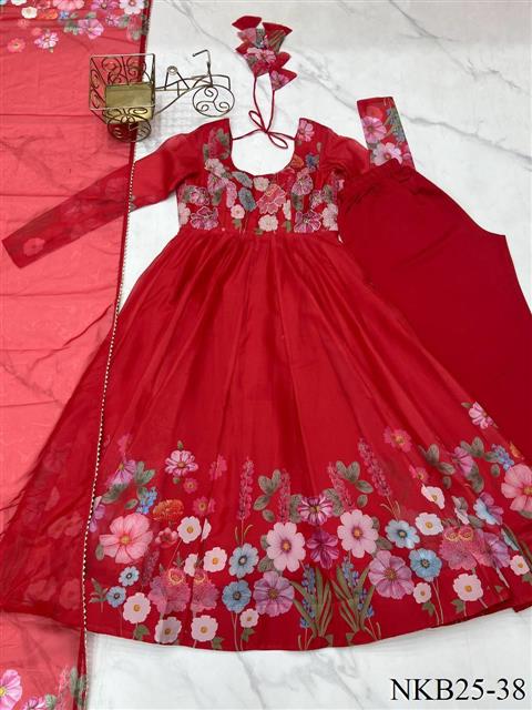 Floral Anarkali Set