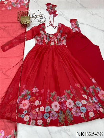 Floral Anarkali Set