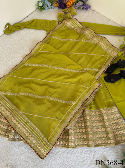 Chinon Silk Anarkali Set