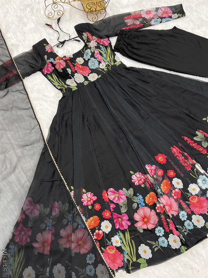 Floral Anarkali Set