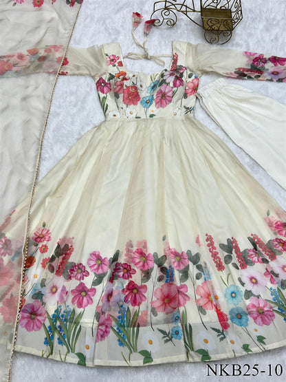 Floral Anarkali Set