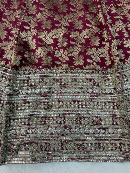Chanderi Jacquard Butti Anarkali Set