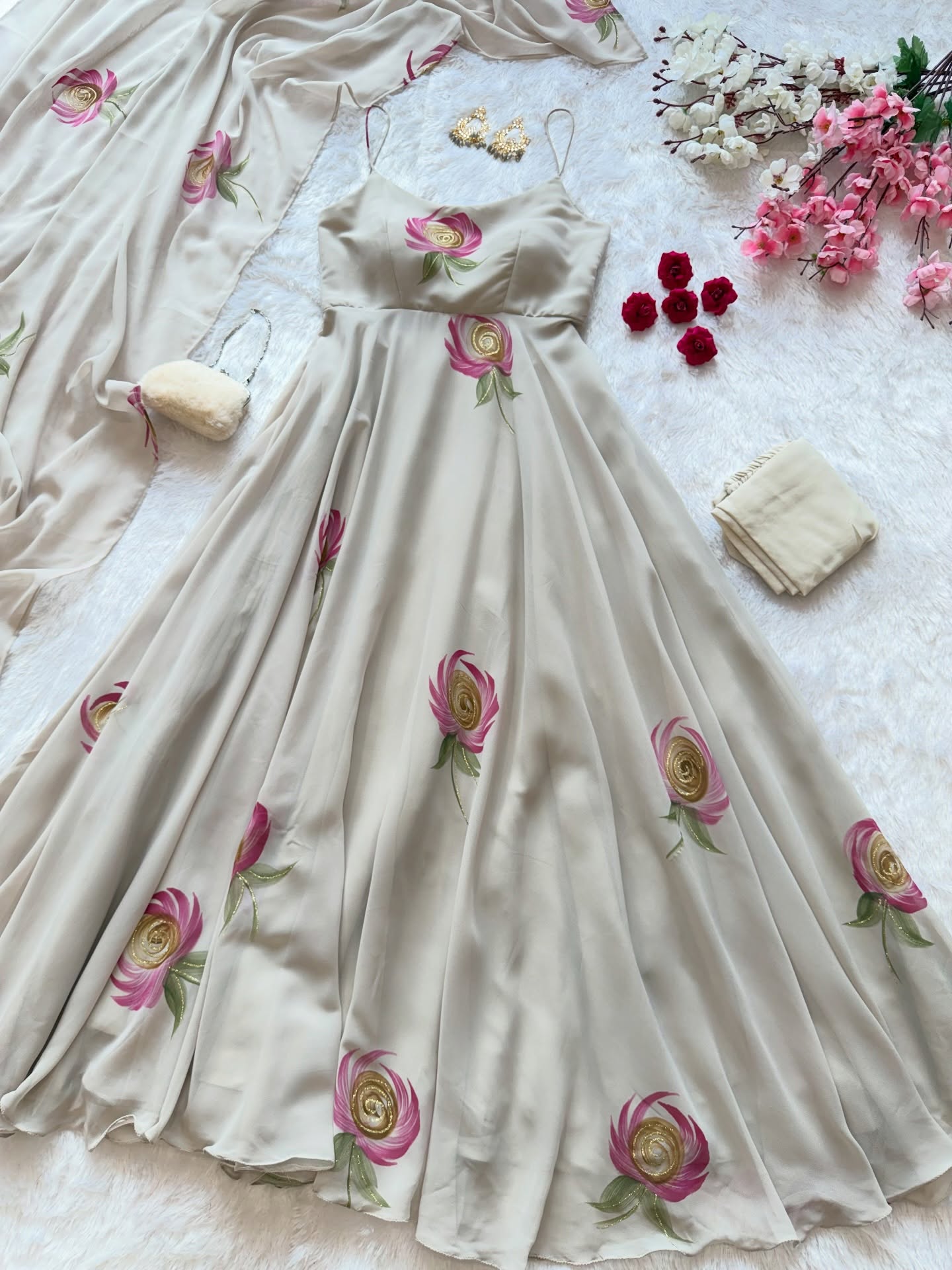 Flowy Anarkali Set
